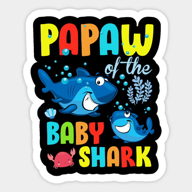 Papaw Of The Baby Shark Birthday Group Father's Day Sticker by Navarra